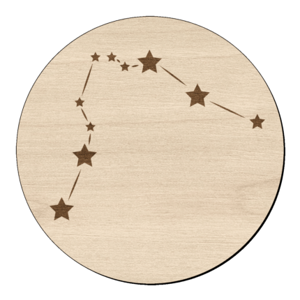 Astronomie Waterman met naam op hout