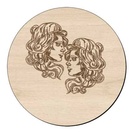 Sterrenbeeld Tweeling met naam op hout