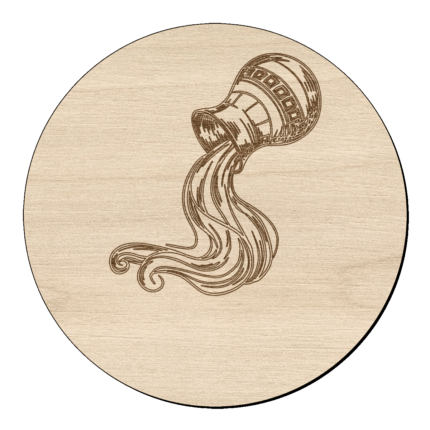 Sterrenbeeld Waterman met naam op hout