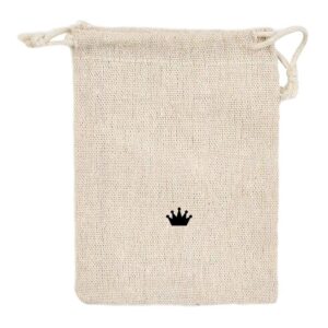 Jute zak kroon met tekst 1 Jute zak kroon met tekst