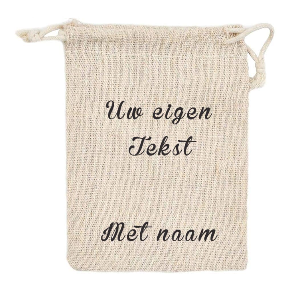 Jute zak met tekst