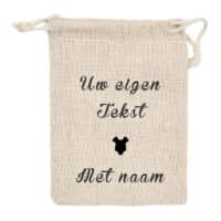 Jute Zak Romper Met Tekst