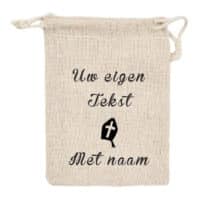 Jute zak sinterklaas met tekst