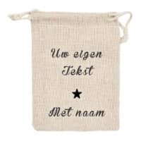 Jute Zak Ster Met Tekst