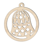 houten kerstbal kertsbel