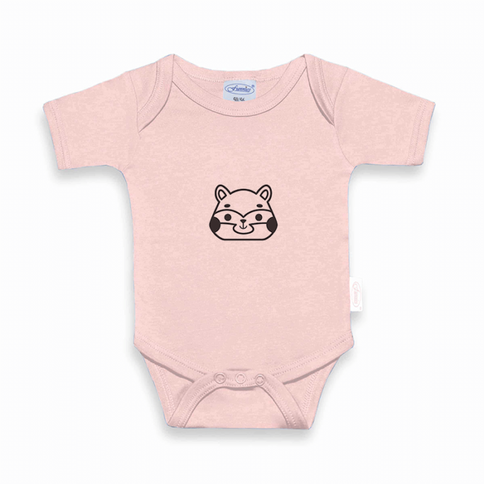 Romper met naam Uni Line Blush panda