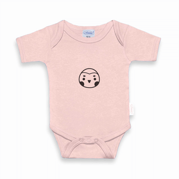 Romper met naam Uni Line Blush penguin