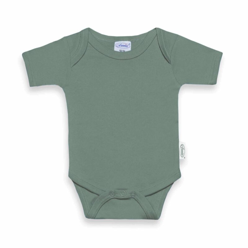 Romper met naam Uni Line stone green